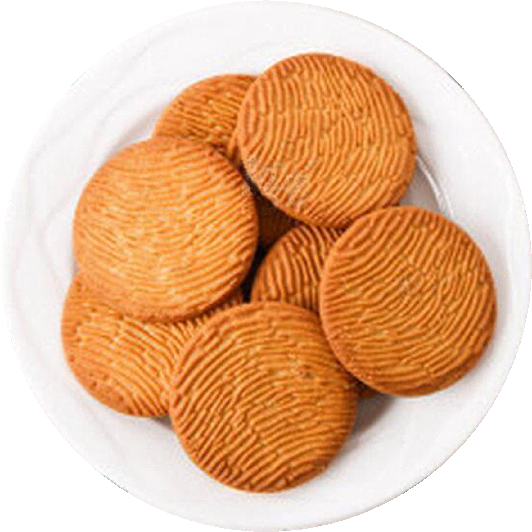 Round Biscuitson Plate