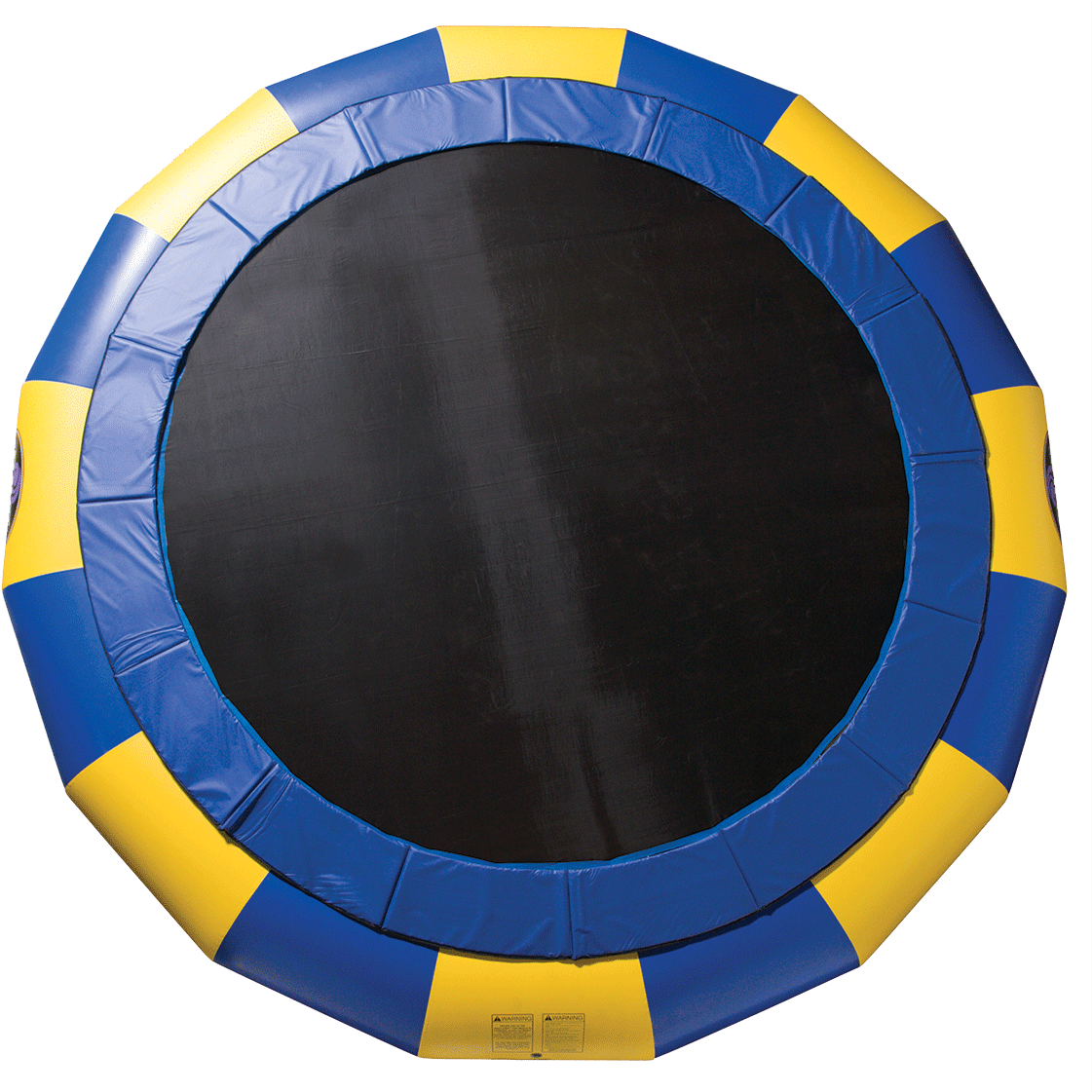 Round Blueand Yellow Trampoline