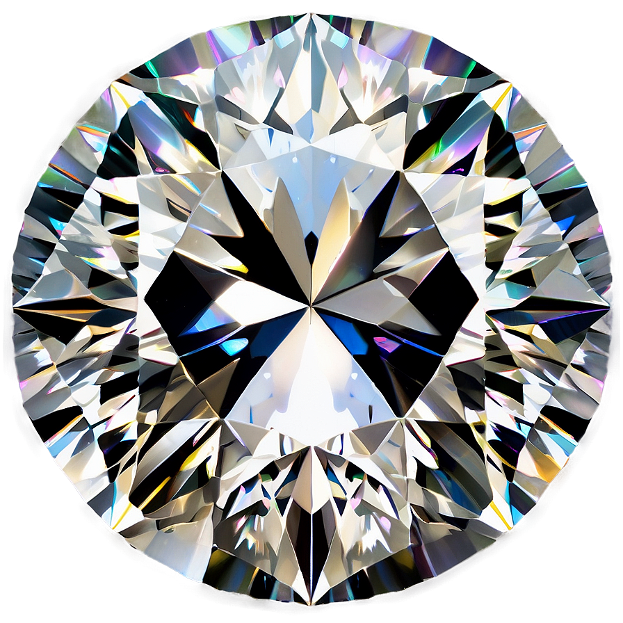 Round Diamond Glisten Png 26