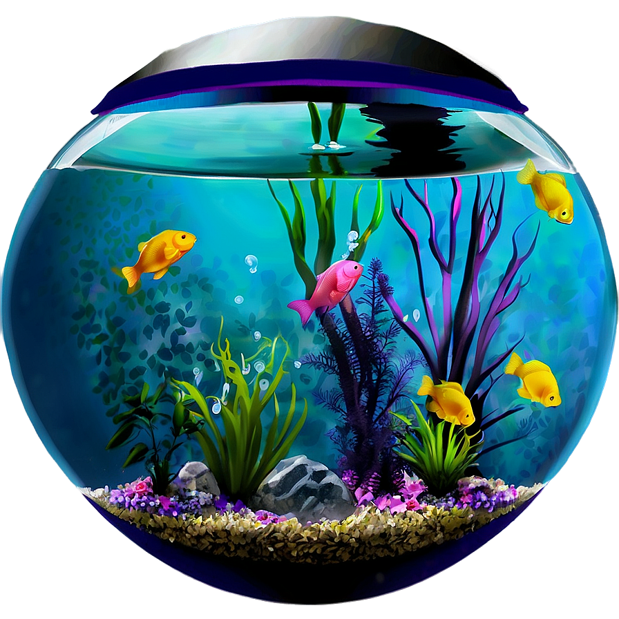 Round Fish Tank Png Drw