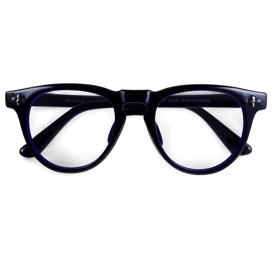 Round Glasses Front View Png 05252024