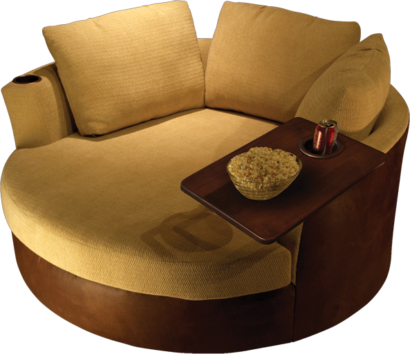 Round Sofa With Integrated Snack Table.jpg