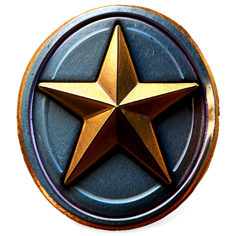 Round Star Badge Png 06282024