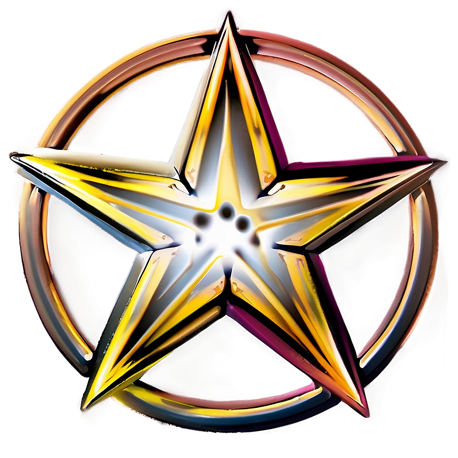 Round Star Element Png Qxq