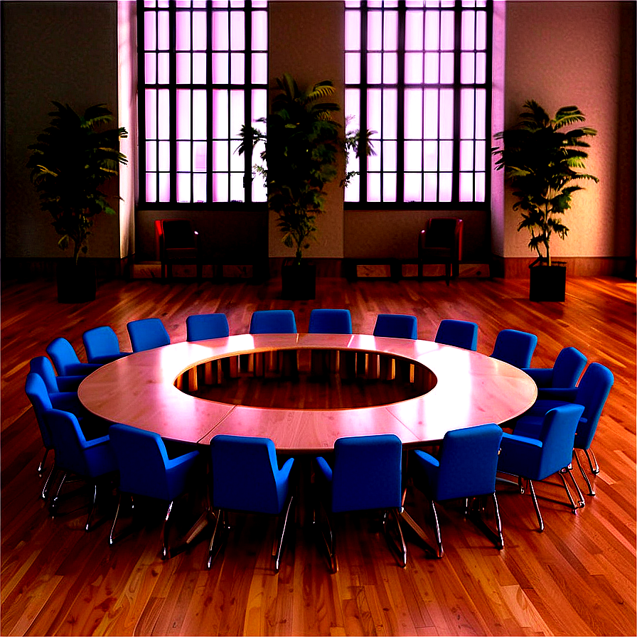 Round Table Conference Setting Png Vld50