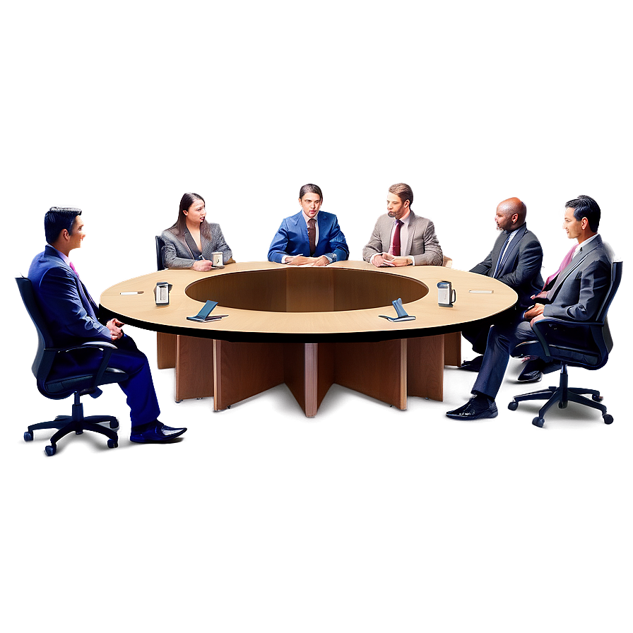 Round Table Meeting Layout Png 99