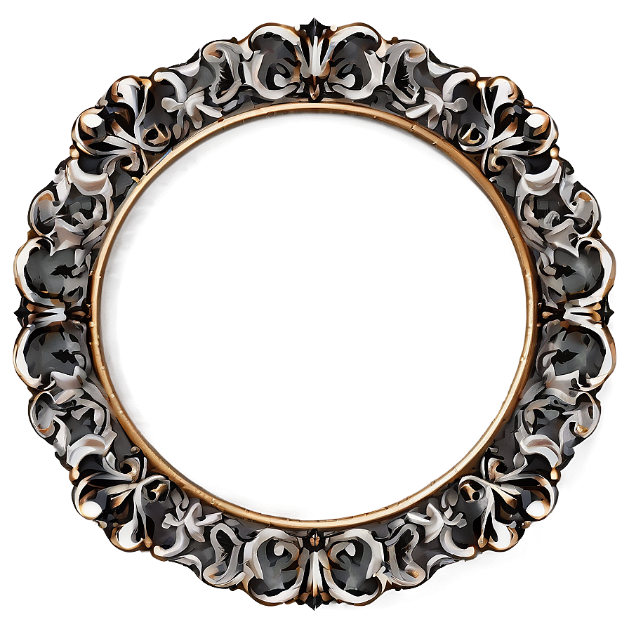 Round Vintage Frame Png Dxg62