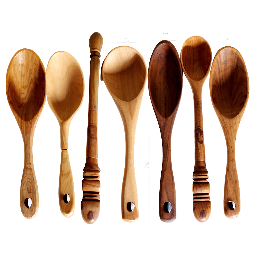 Round Wooden Spoon Png 06132024