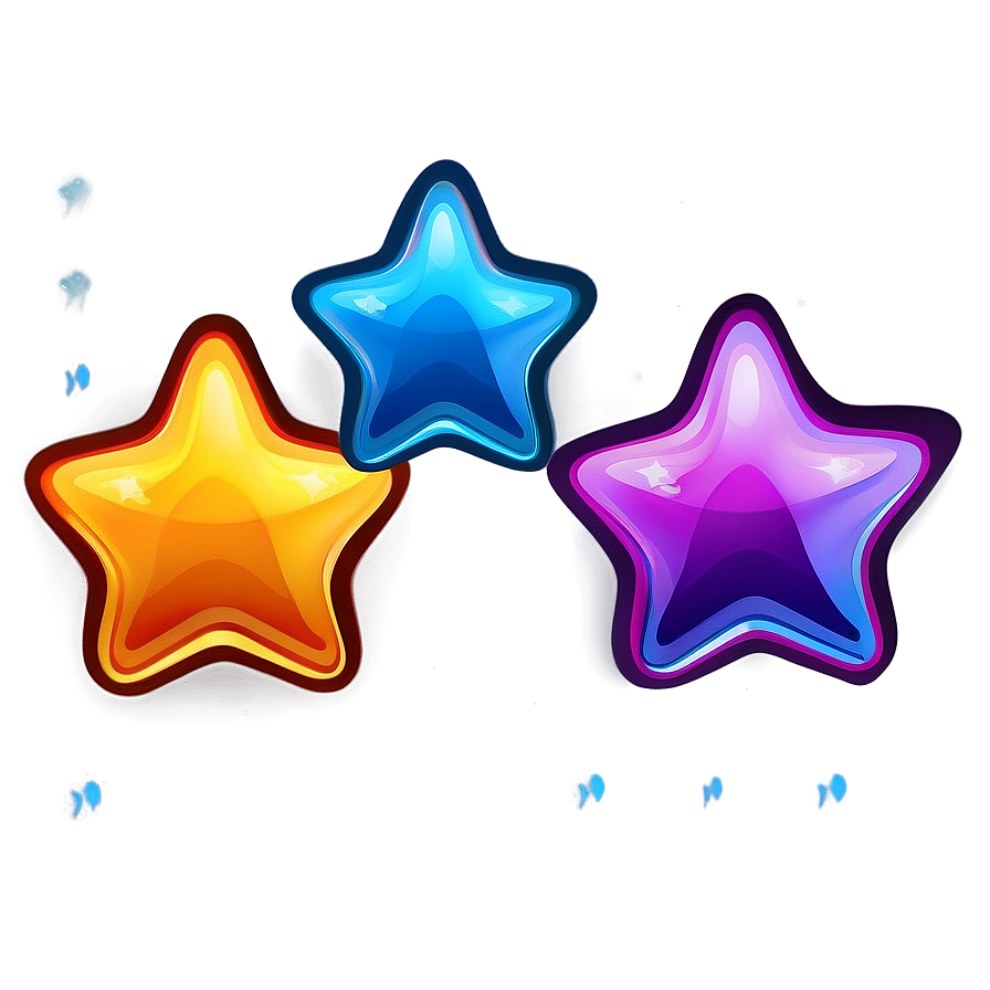 Rounded Star Art Png 4