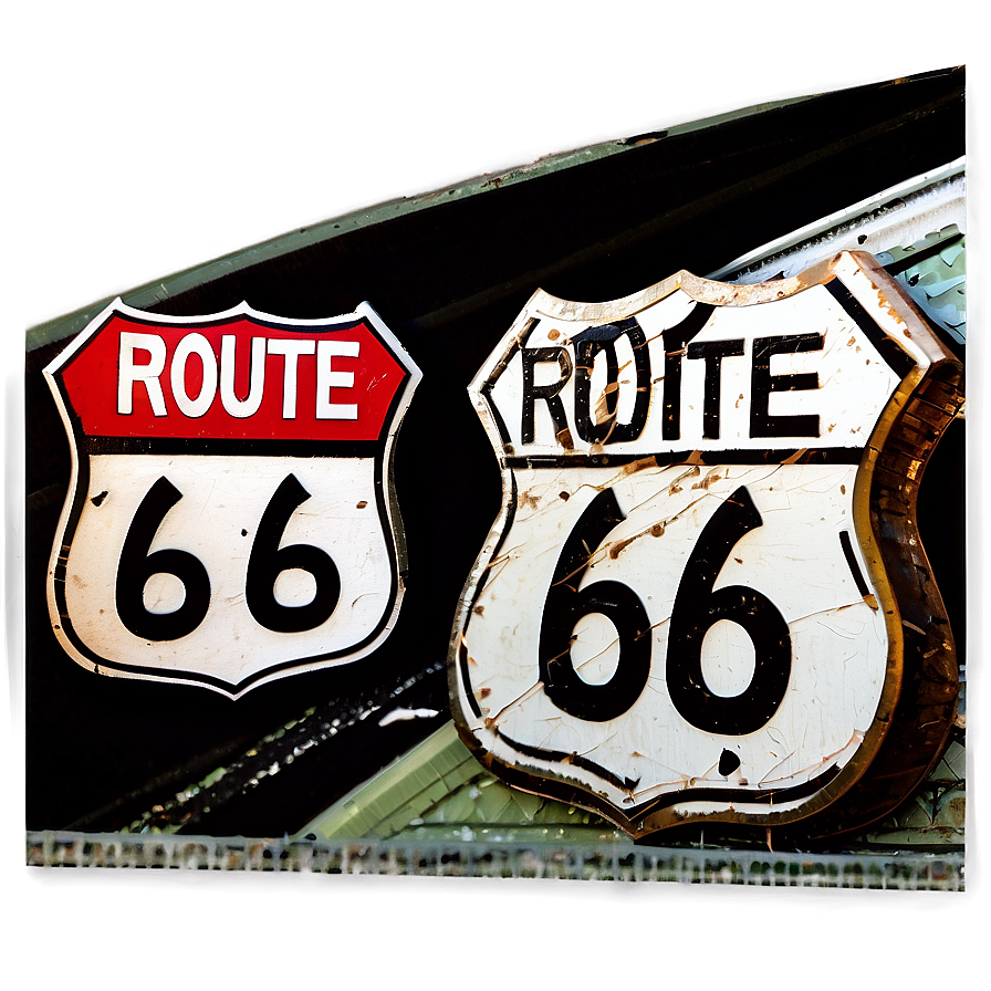 Route 66 Biker Route Png Xvn97