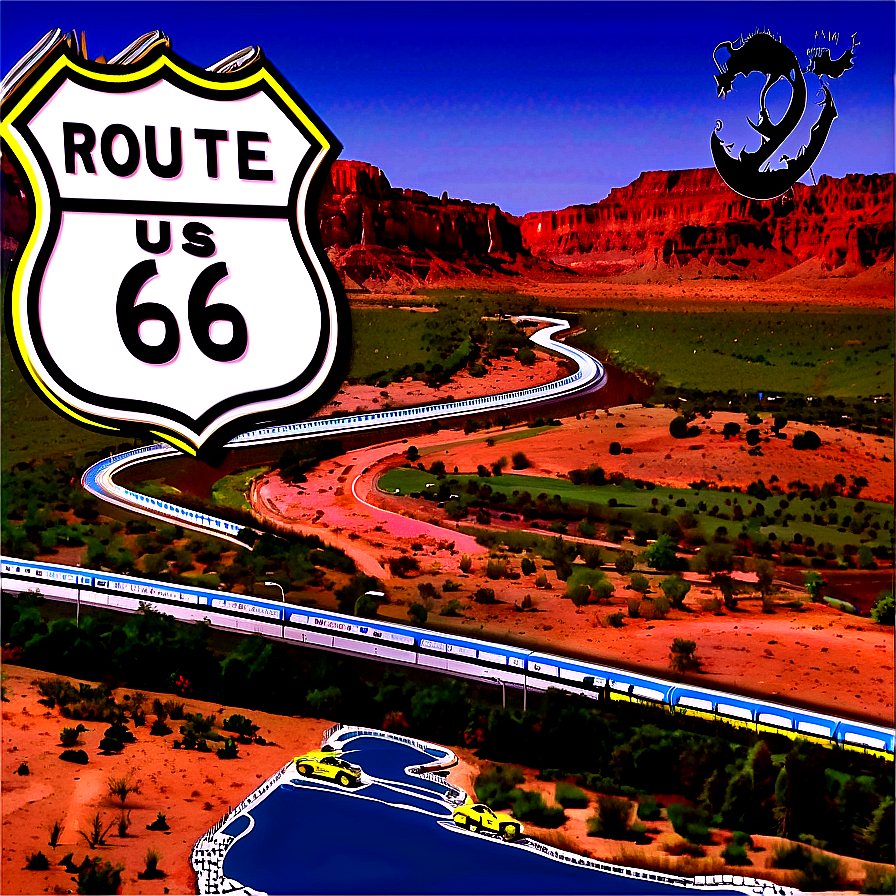 Route 66 Map Png 06212024