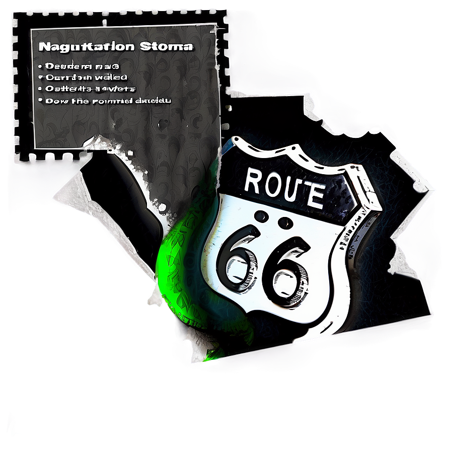 Route 66 Navigation Map Png Ffd