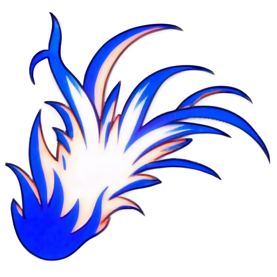 Royal Blue Flame Artwork Png Wks48