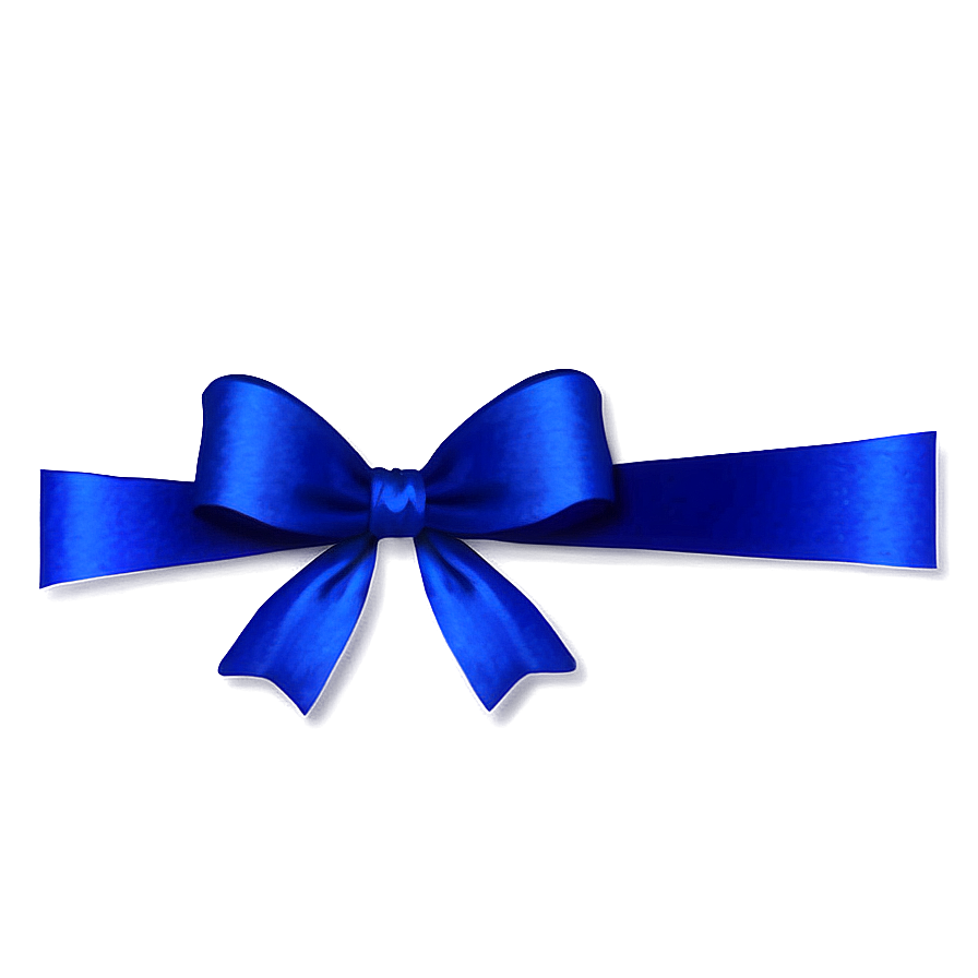 Royal Blue Gift Bow Png 06132024