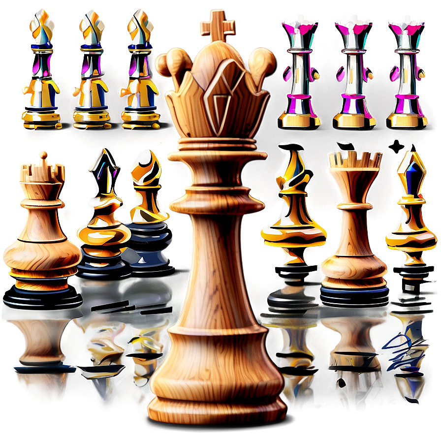 Royal Chess Pieces Elegance Png 05252024