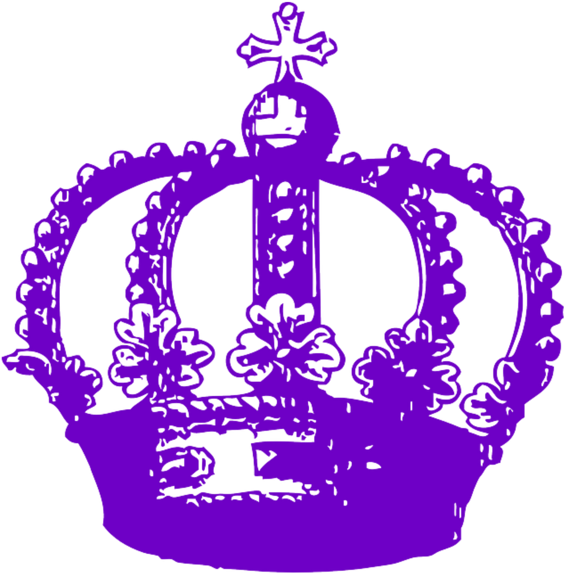 Royal Crown Silhouette Transparent Background