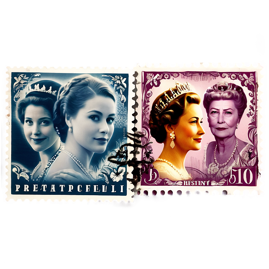 Royal Family Postage Stamp Png 06122024