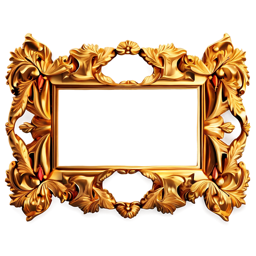 Royal Gold Frame Png 05252024