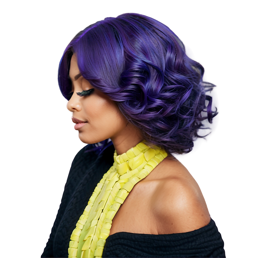 Royal Purple Hair Queen Png Nna76