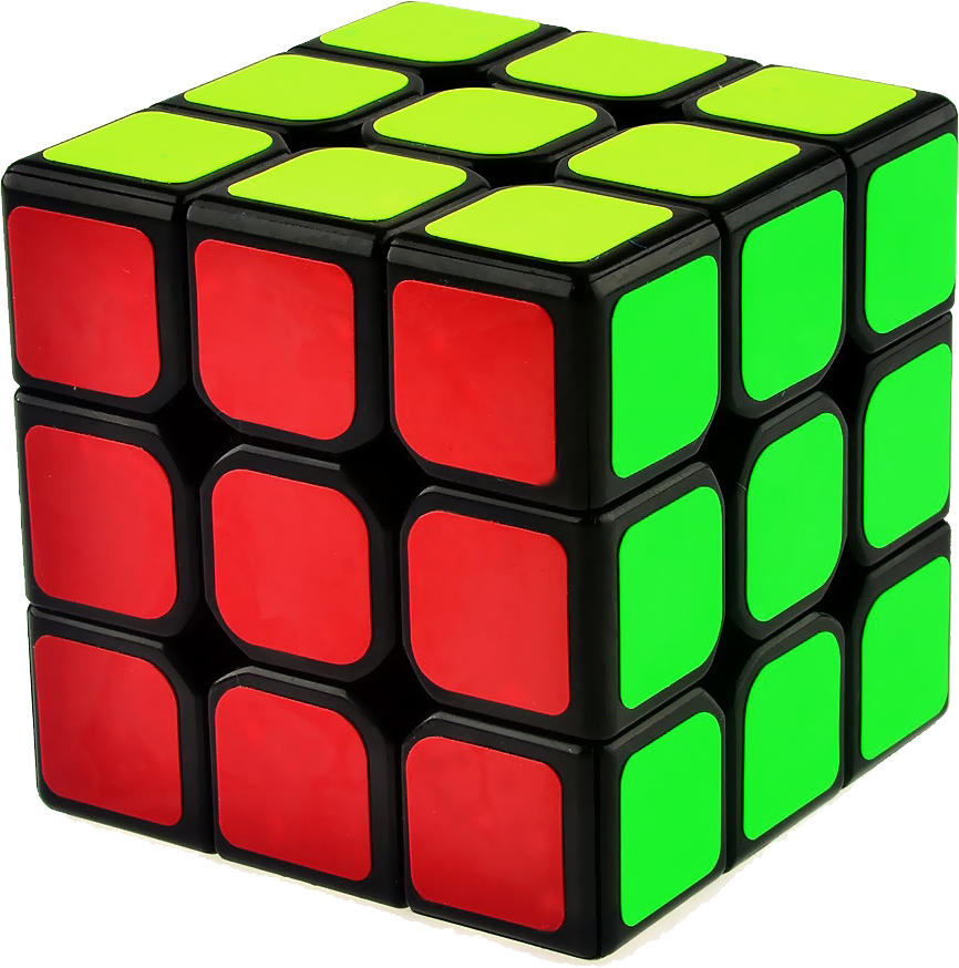 Rubiks Cube Three Sides Visible