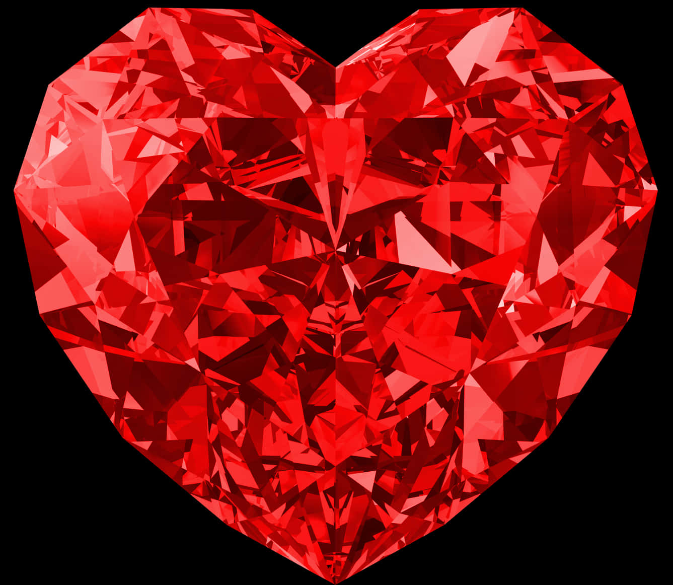 Ruby Heart Gemstone