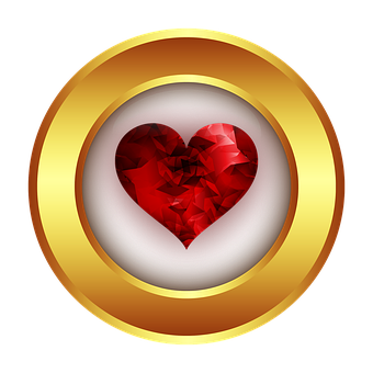 Ruby Heart Icon