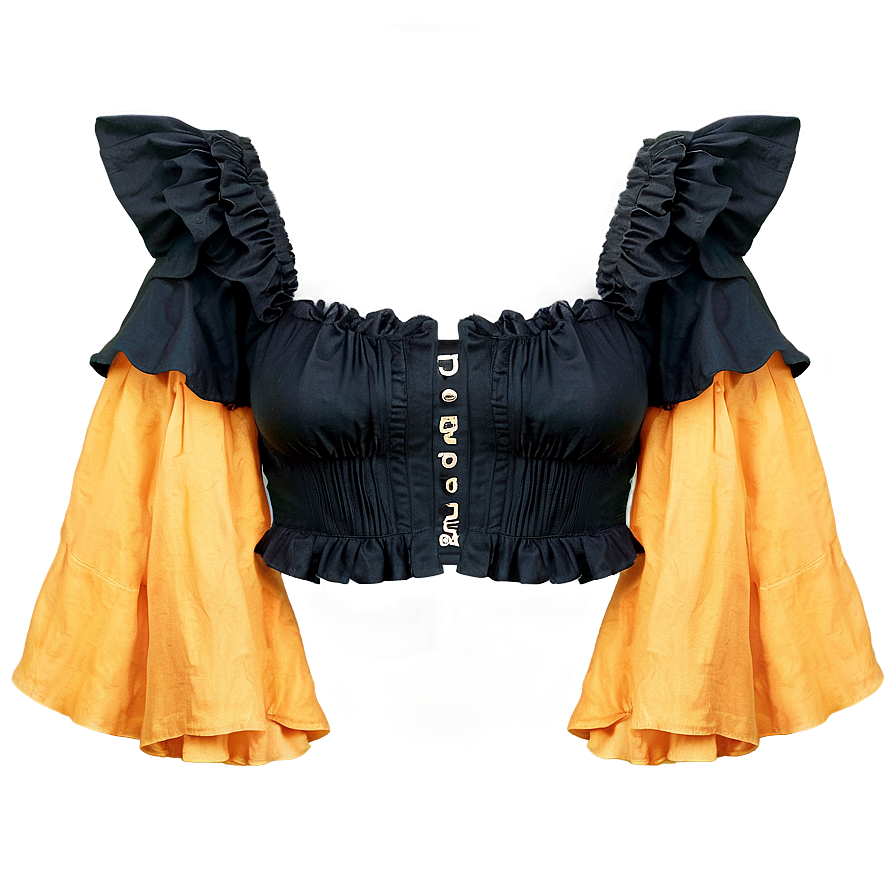 Ruffled Crop Top Png Rit89