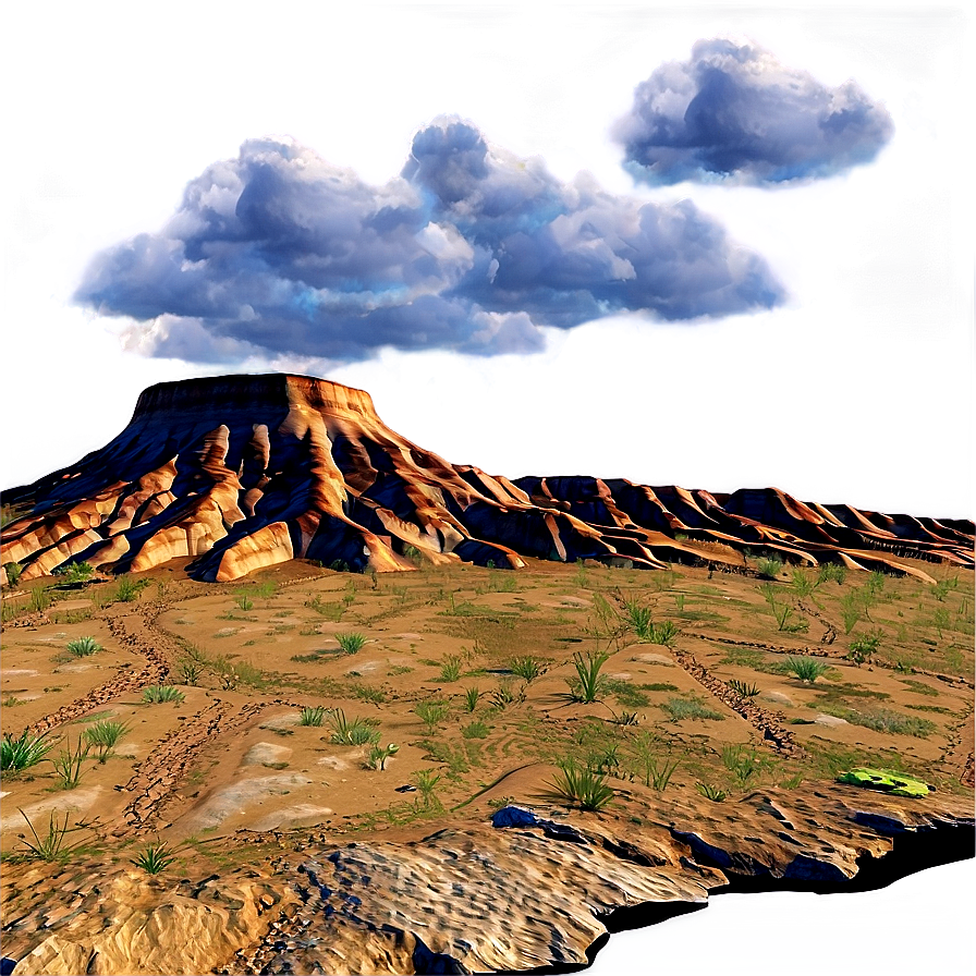 Rugged Mesa Terrain Png 30