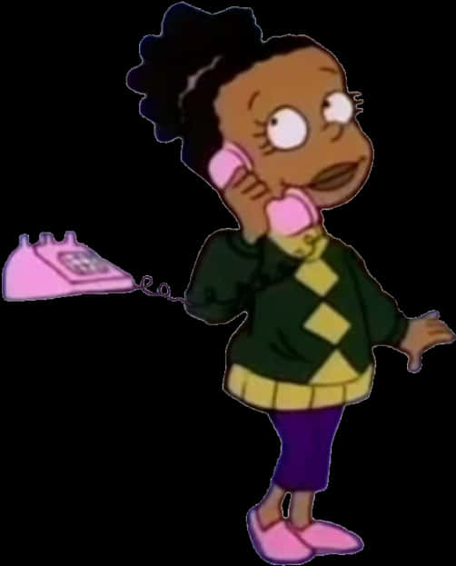 Rugrats Character On Phone