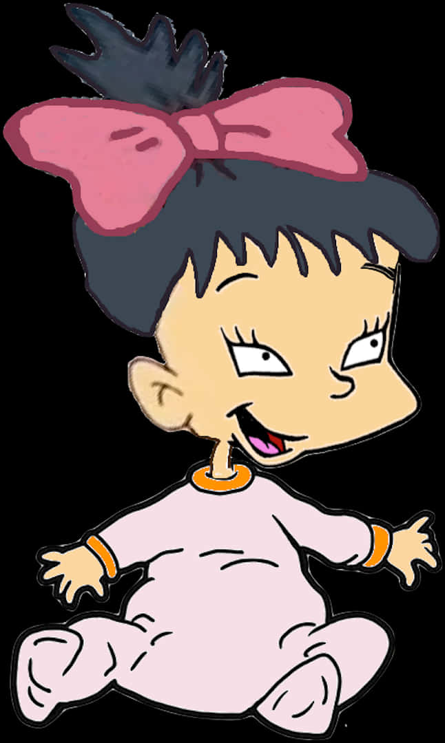 Rugrats Character Sitting Pose