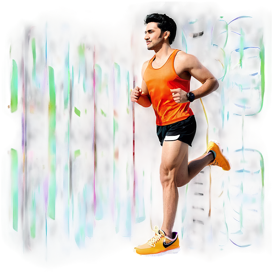 Runner With Headphones Png Cjb