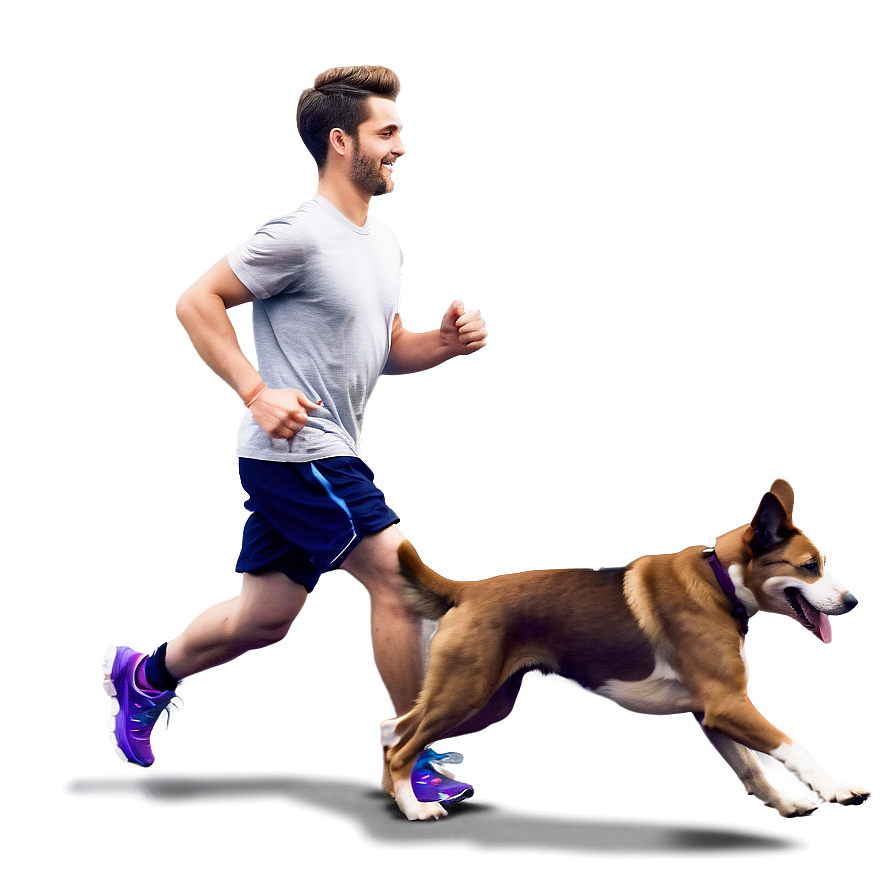 Running With Dog Png Drk5