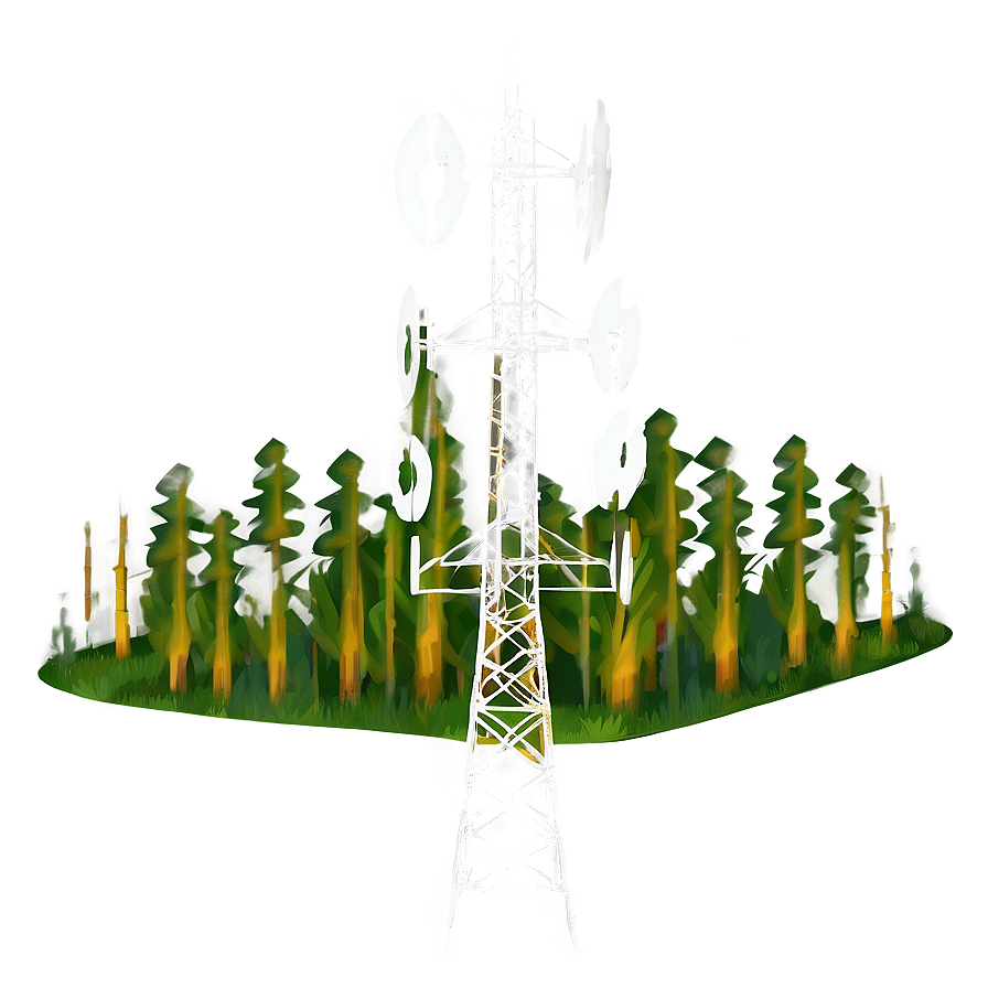 Rural Cell Tower Png Clw24