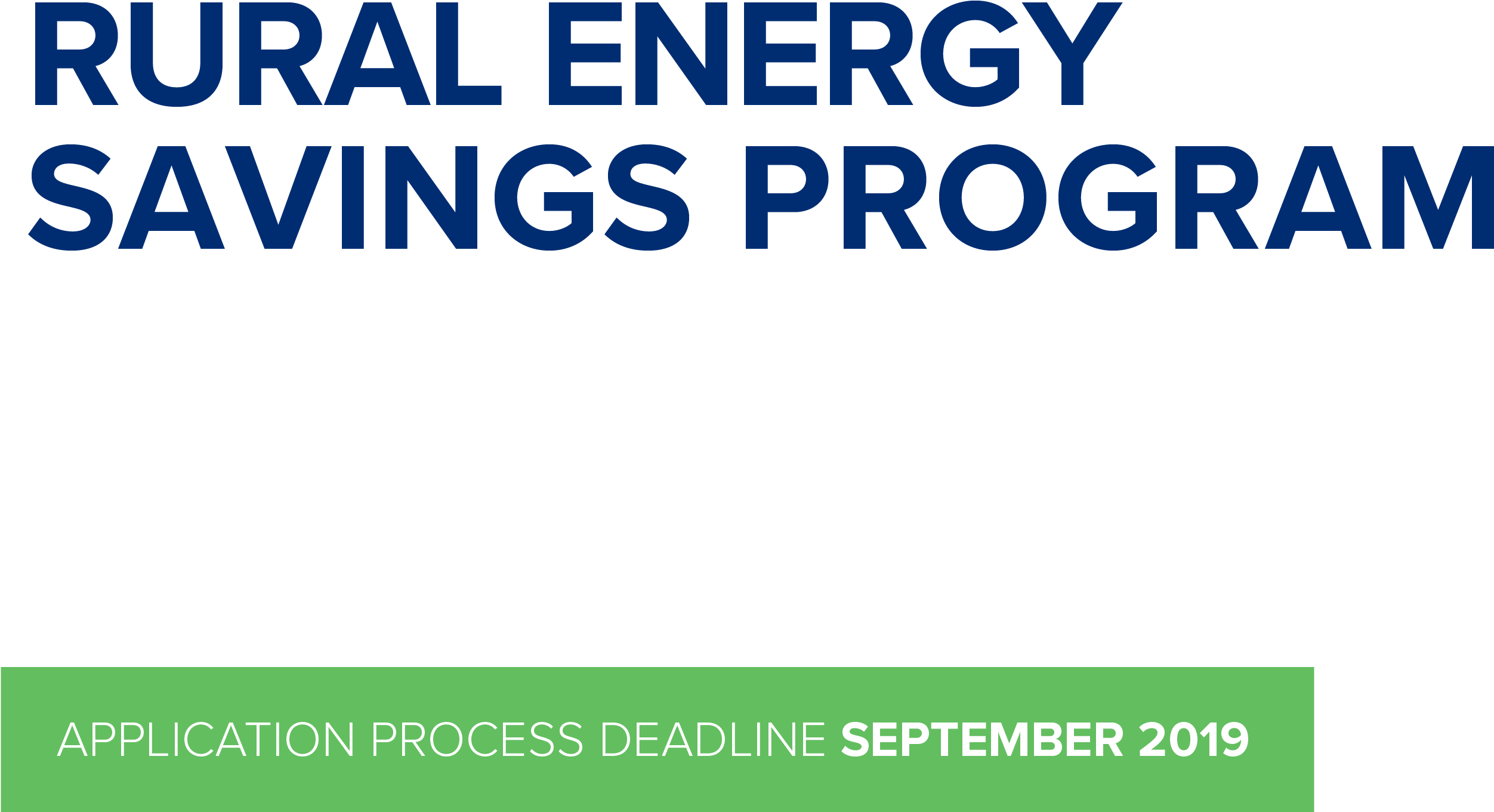 Rural Energy Savings Program Deadline