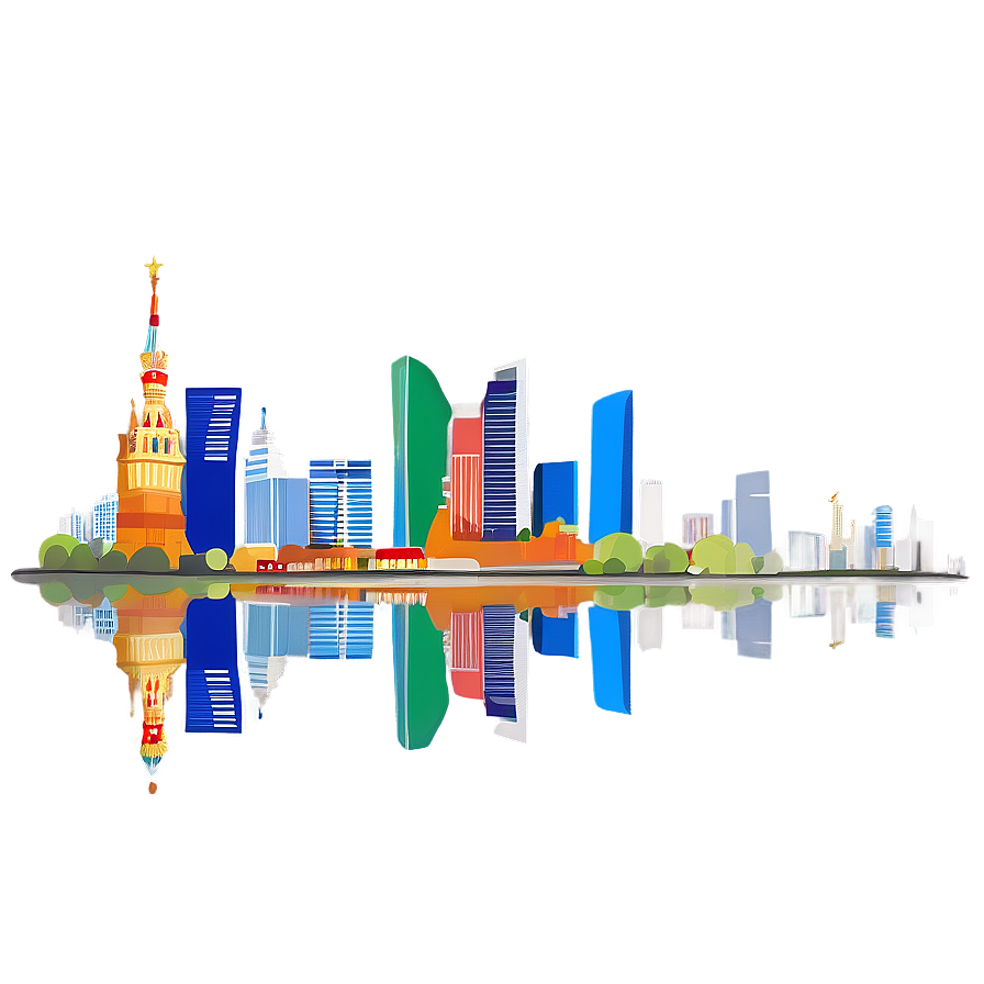 Russia Moscow Skyline Png Hro