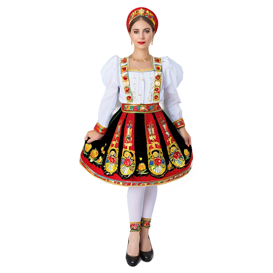 Russia Traditional Dress Png 06202024