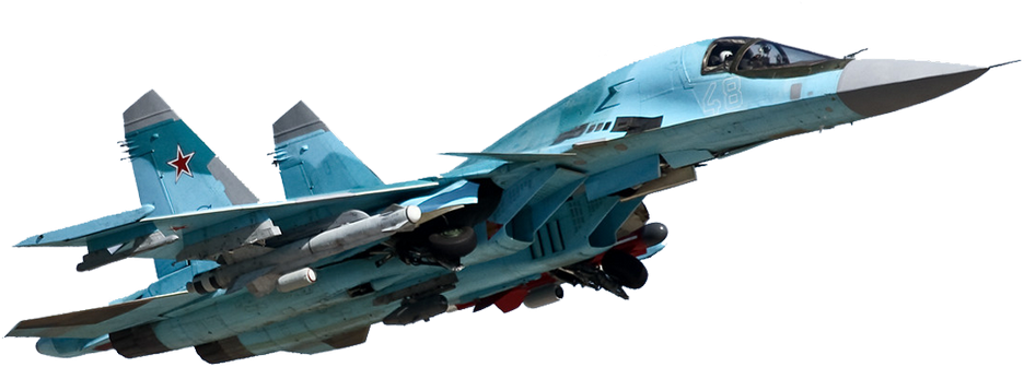 Russian Jet Fighter In Flight