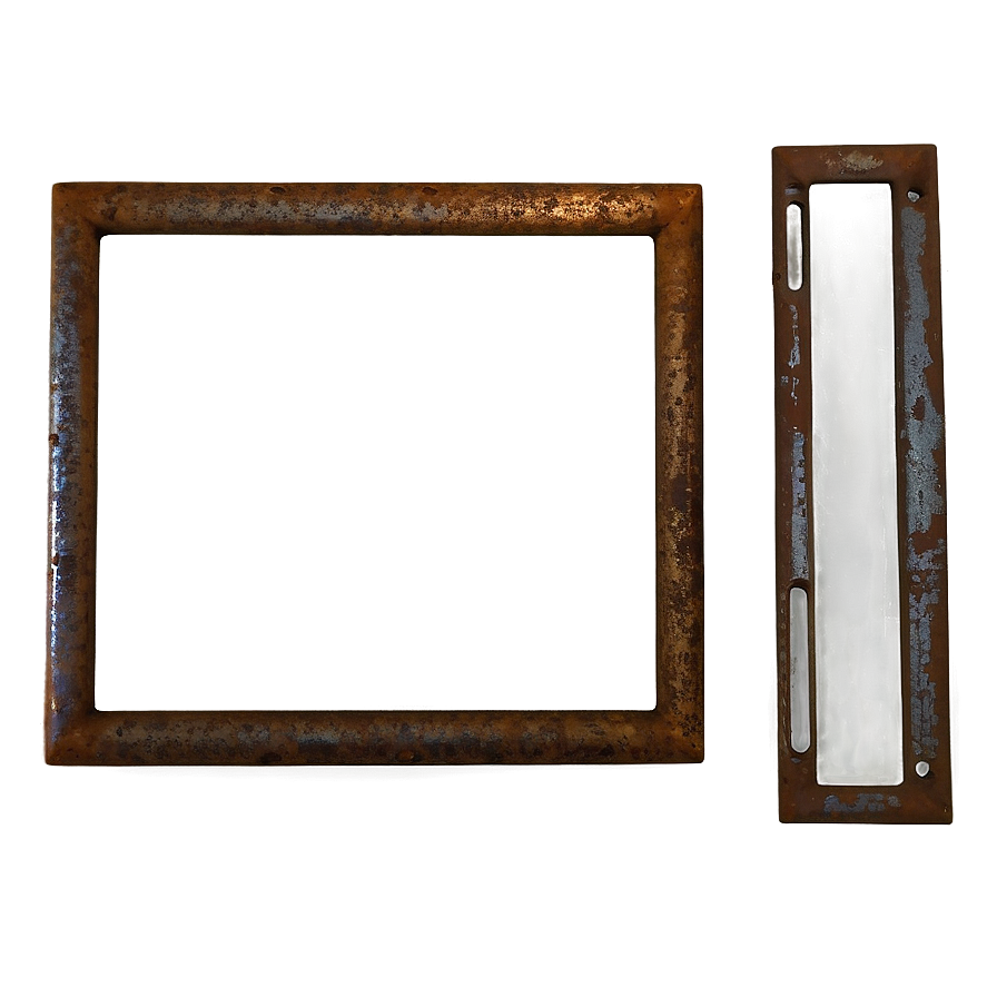 Rusted Metal Frame Png 06122024