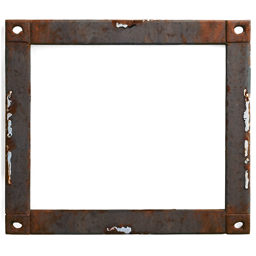 Rusted Metal Frame Png Ejm65