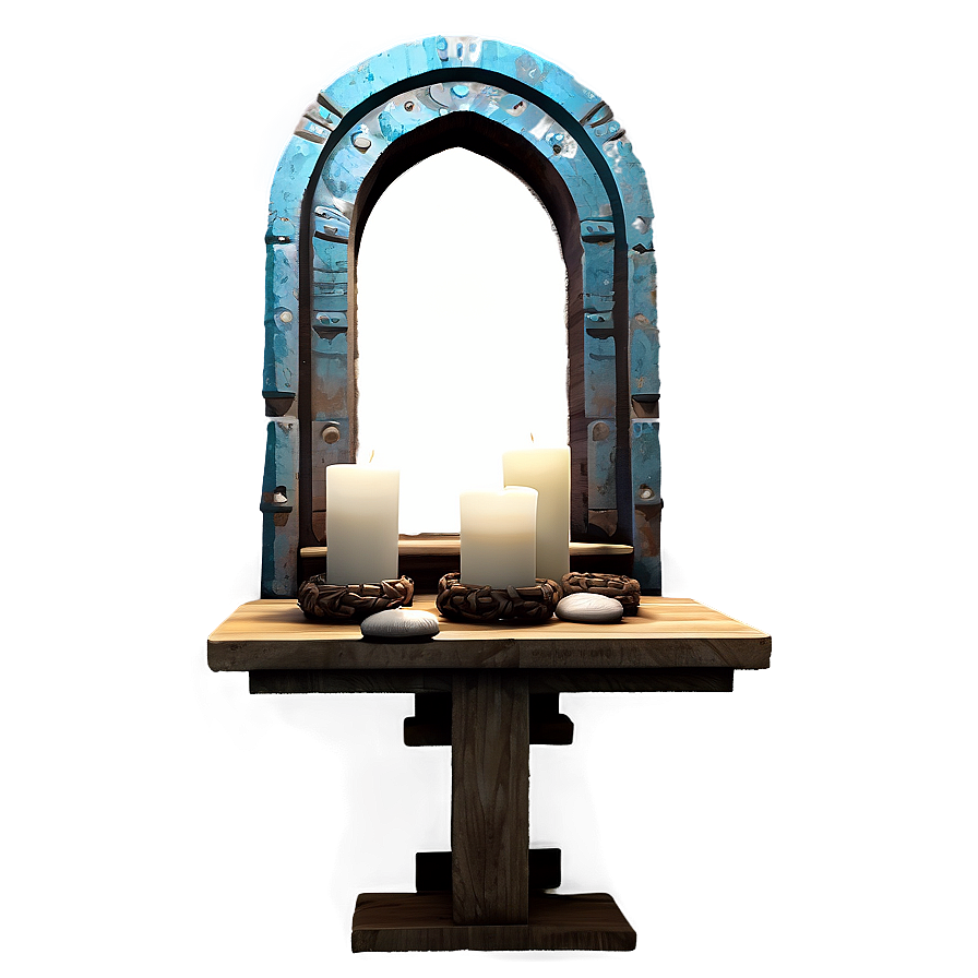 Rustic Altar Design Png 56