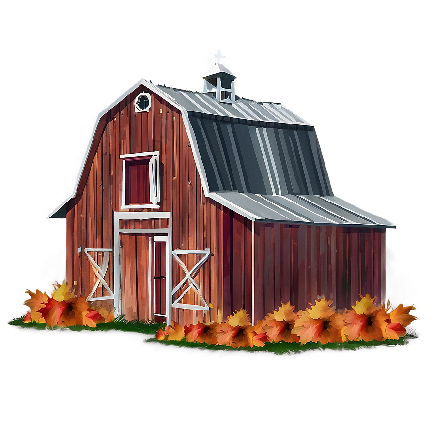 Rustic Barn In Autumn Png 28