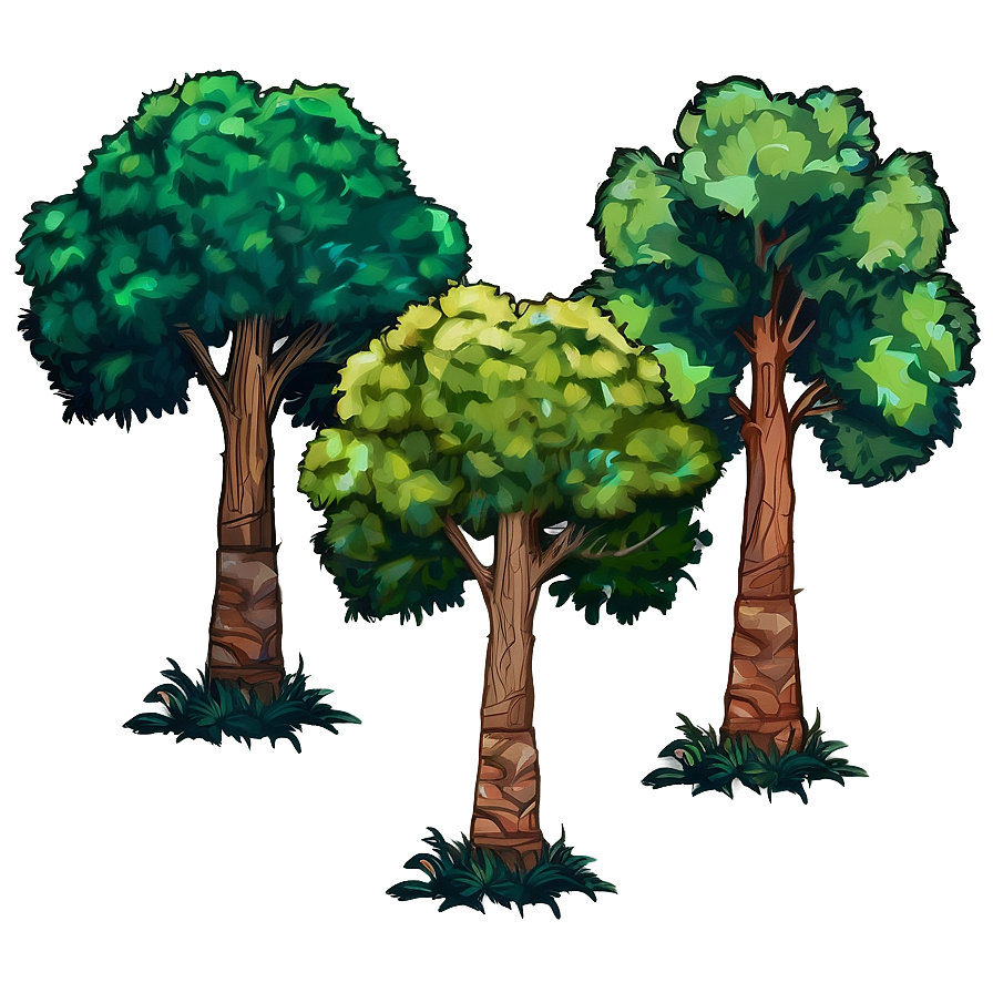 Rustic Barnyard Trees Png Bfx