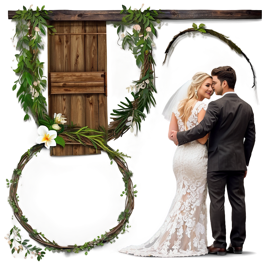 Rustic Bride And Groom Png Veh