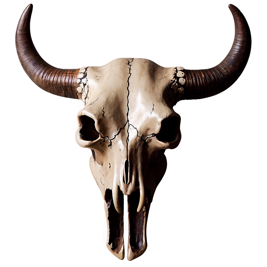 Rustic Bull Skull Art Png Bpe