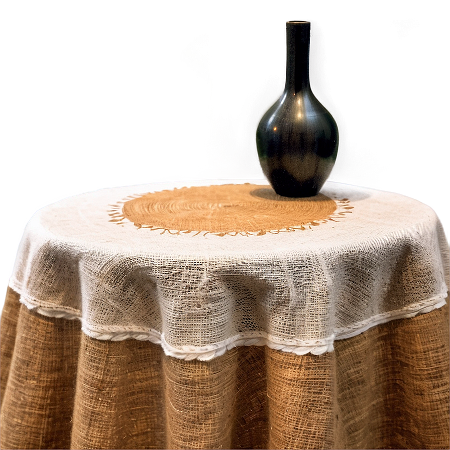 Rustic Burlap Table Cloth Png 49