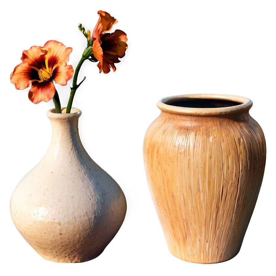 Rustic Ceramic Vases Png 14