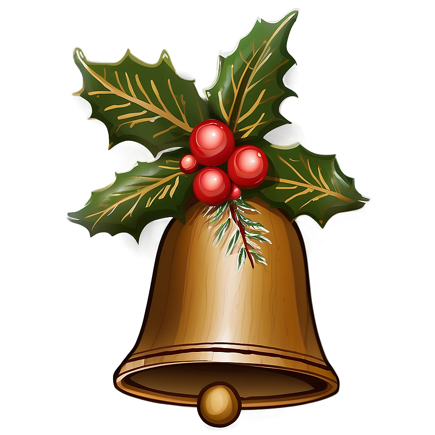 Rustic Christmas Bell Png Rcg89