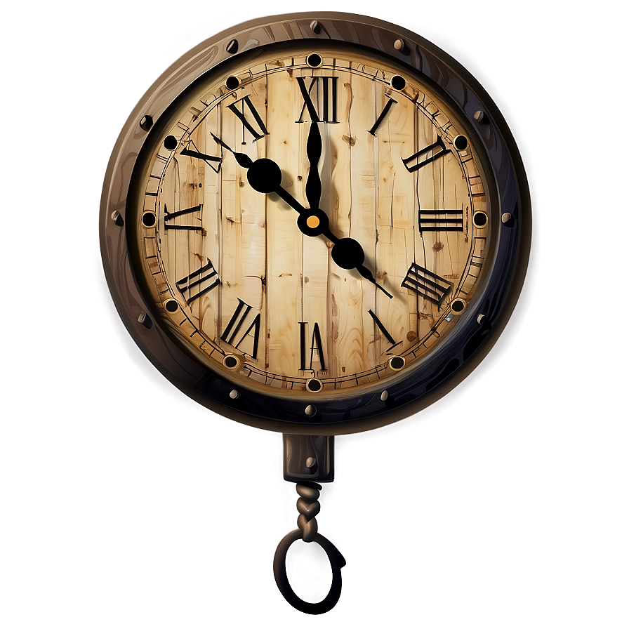 Rustic Clock Clipart Png Nrx53