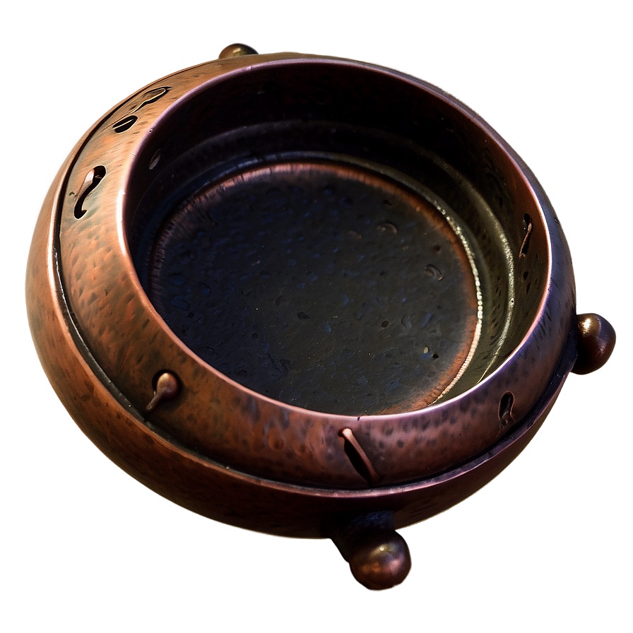 Rustic Copper Ashtray Png Plk