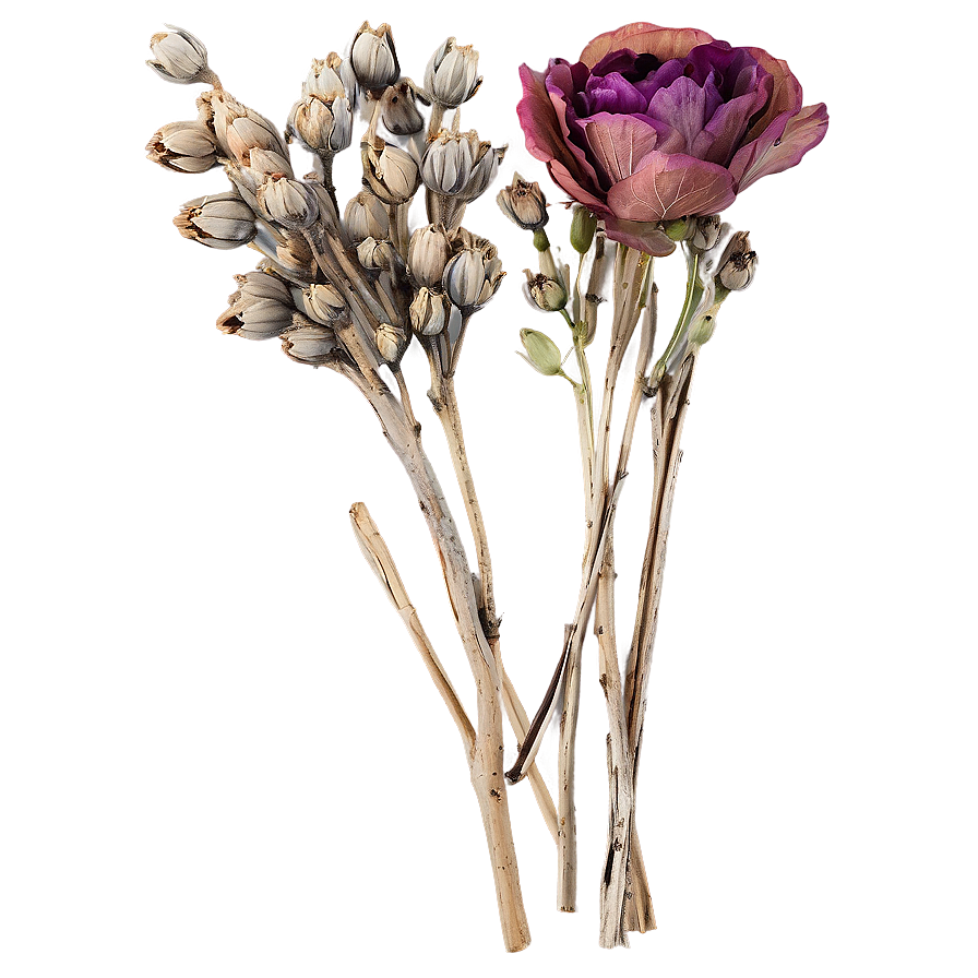 Rustic Dry Flowers Png Nyn39